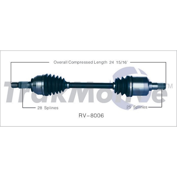 Surtrack Axle Cv Axle Shaft, Rv-8006 RV-8006 - main